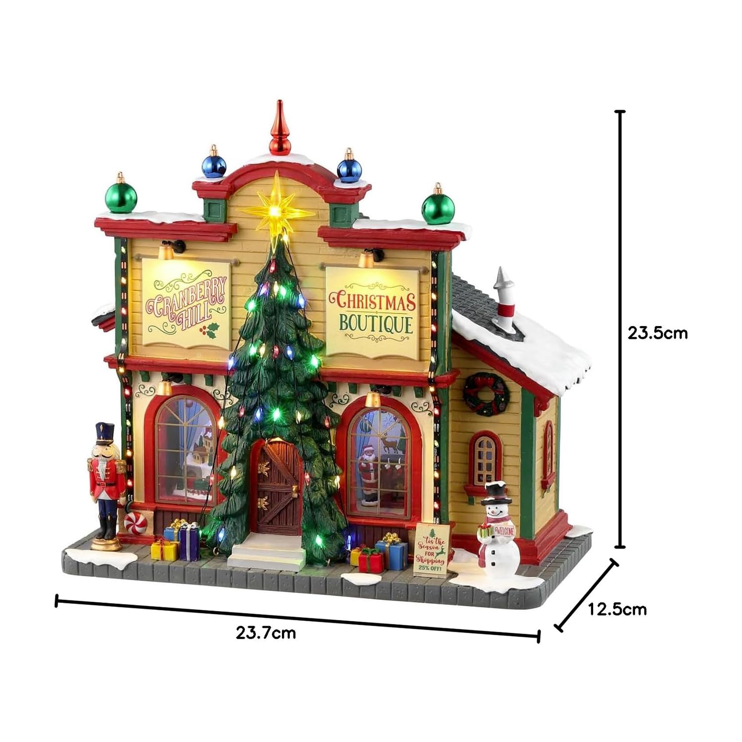 Amazon.com: Lemax Cranberry Hill Christmas Boutique, Battery