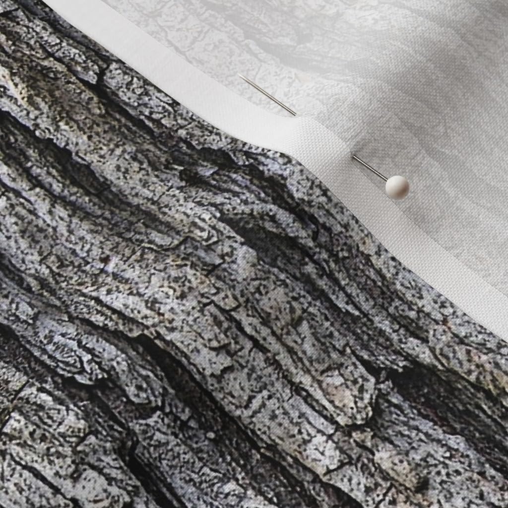 Spoonflower Fabric - Bark Wood Grain Forest Tree Nature Photographic Printed on Petal Signature Cotton Fabric by The Yard - Sewing Quilting Apparel Crafts Decor