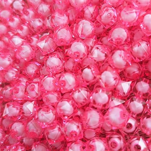 Miniatura 12 de Ball 400pcs Transparent 8mm Beads Crystal Spacer Beads, Round Beads Inside for Jewelry Making (Ball-Mixed)