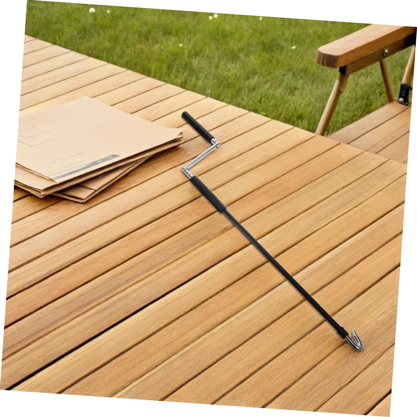 UPKOCH Manivela Manual para Toldo Portátil de Acero Resistente Varilla para Toldos Retráctiles Herramienta de Elevación de Patio y Caravana Uso Exterior y Camping