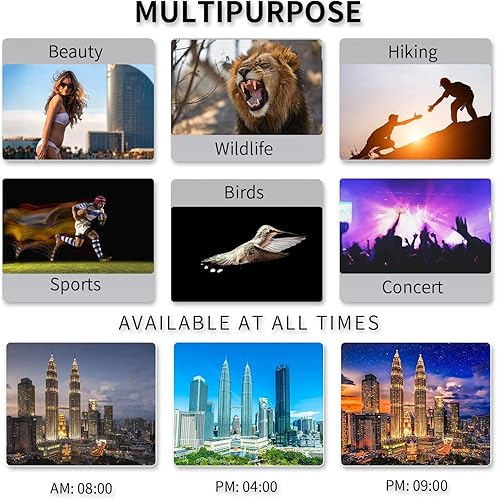 Miniatura 7 de Telescopio monocular de 12 x 50, monocular de alta potencia con soporte para teléfono inteligente y trípode, telescopio zoom impermeable, prisma