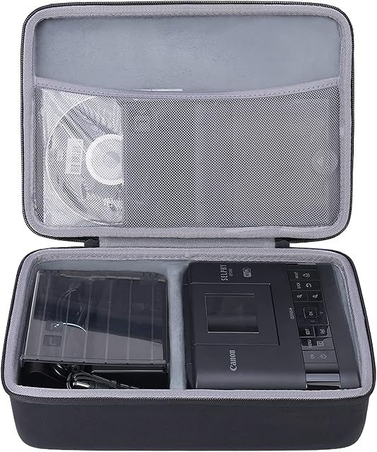 co2CREA Hard Travel Protective Case for Canon SELPHY CP1300 / CP1500 / CP1200 Compact Portable Photo Printer, Case Only