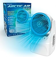 Vista 1 de Arctic Air Enfriador de aire portátil Ice Jet X3, modos de niebla dual, hasta 8 horas de tiempo de enfriamiento, enfriador portátil de 3 velocidades