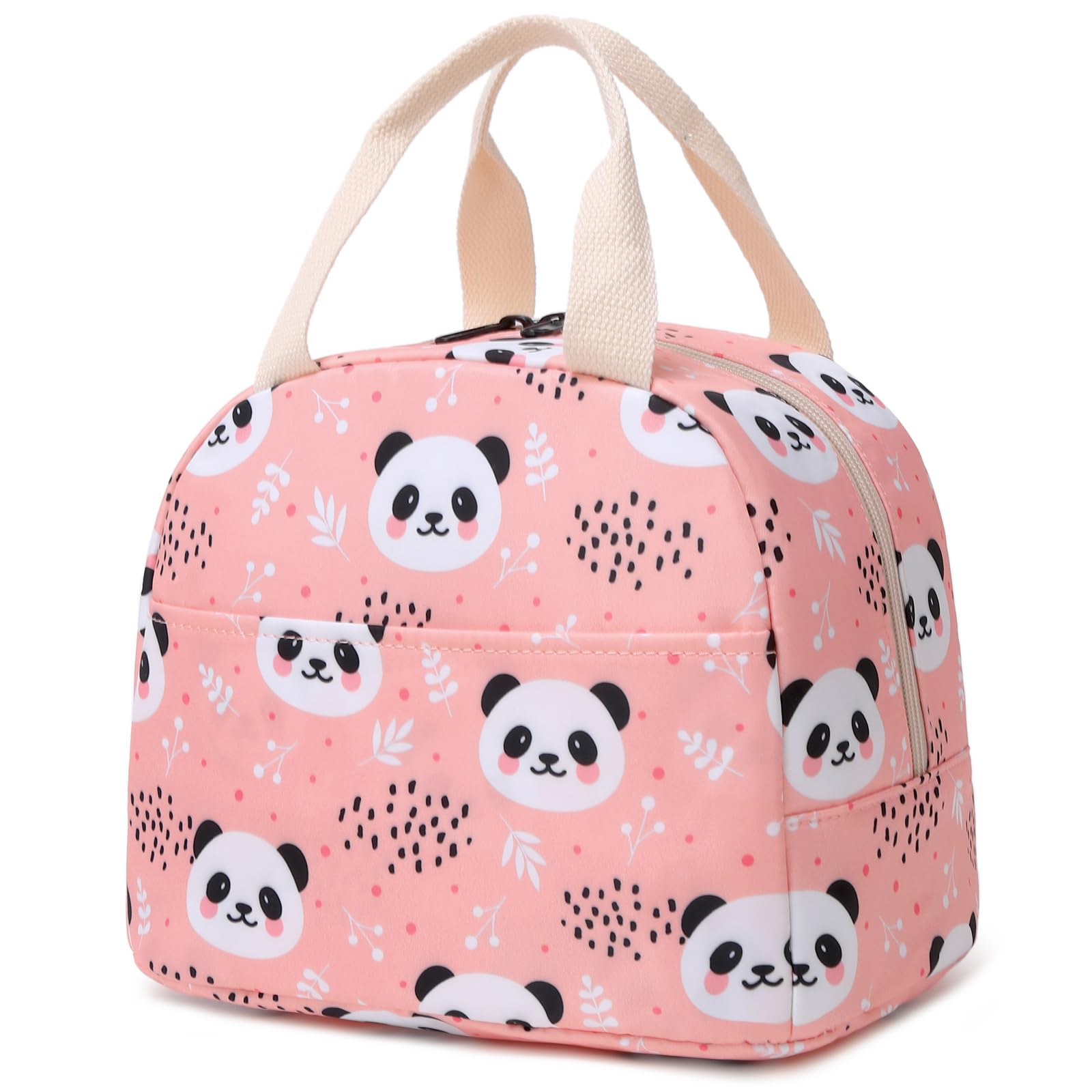 Panda Insulated Lunch Bag for Women Grils Reusable Tote Lunch Box for Work School Picnic Travel