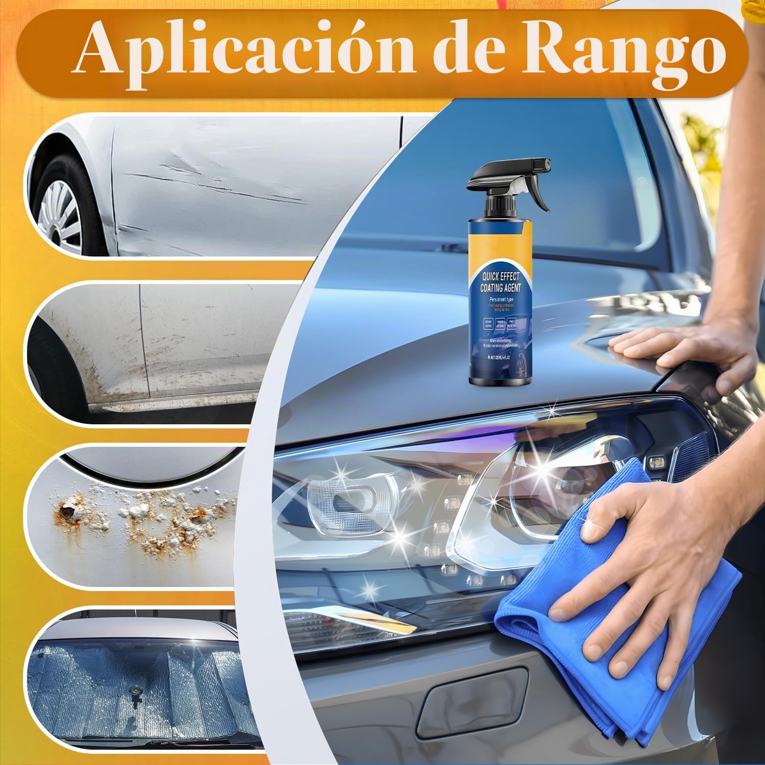 2 aerosoles para coche de Sopami, recubrimientos multifuncionales, aerosol de regeneración de alta protección para coche