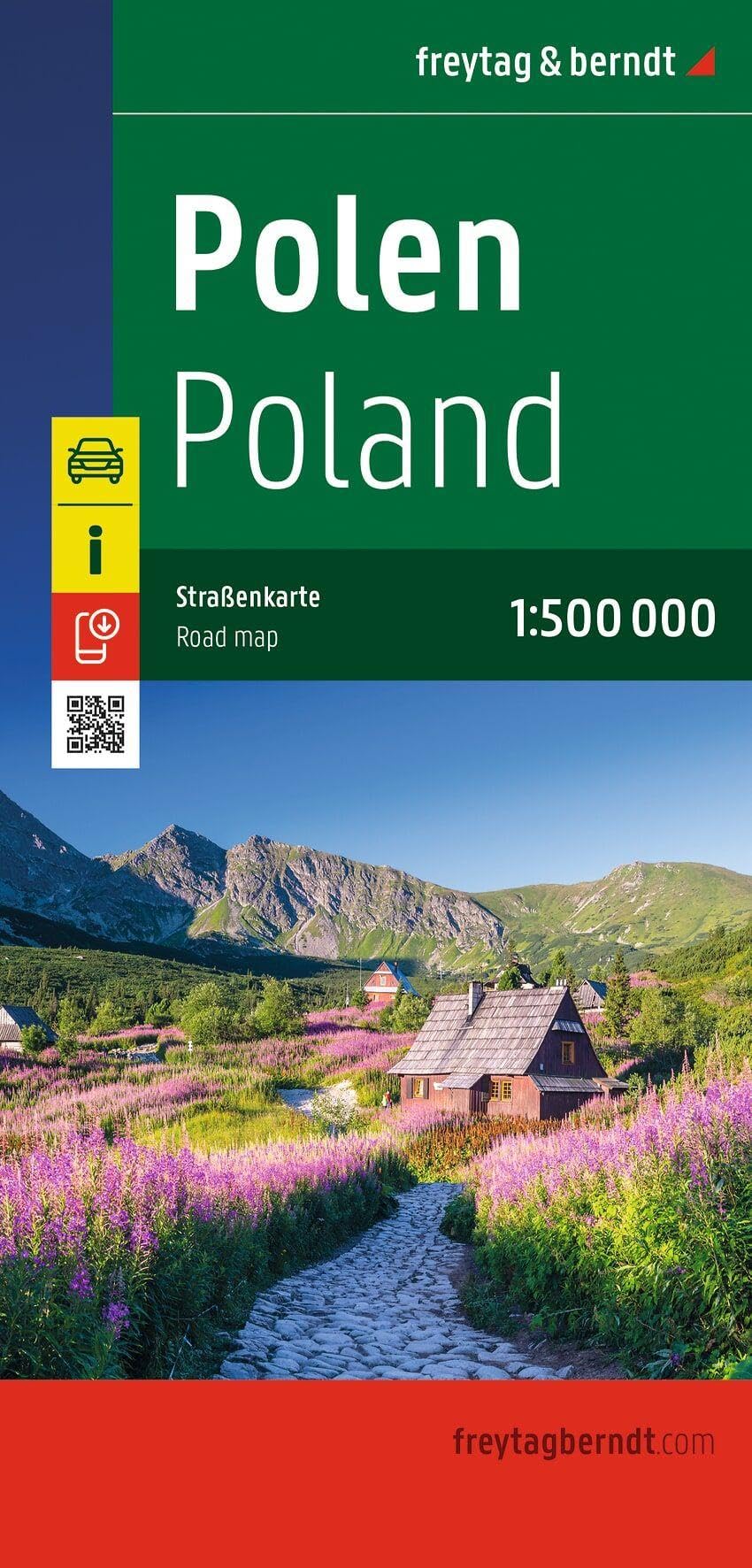 Polen, Straßenkarte 1:500.000, freytag & berndt