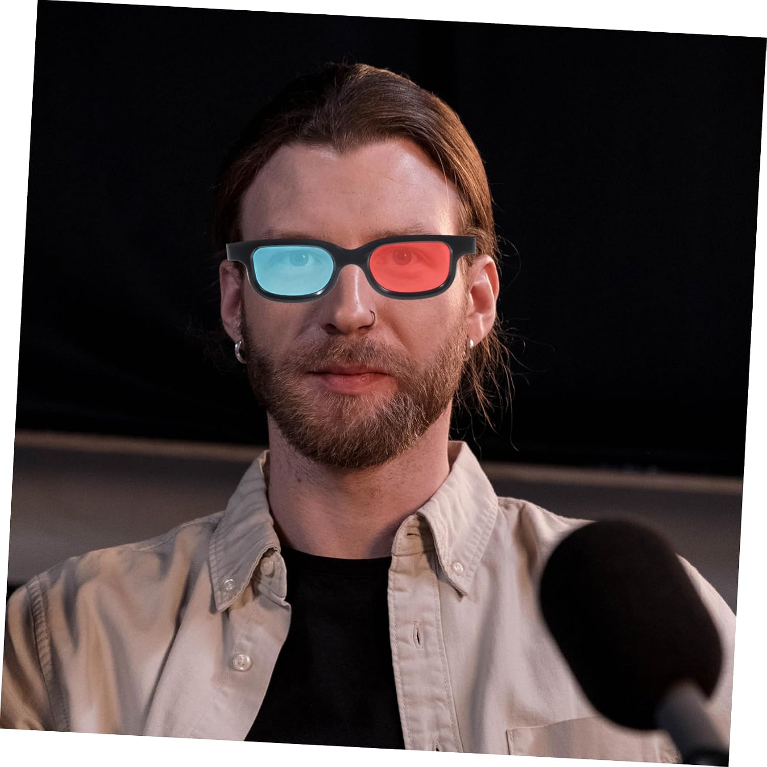 4pcs Movie Glasses for Tv Projector Comfortable Lightweight Eyewear with Realistic Effect for Enhanced Viewing Experience
