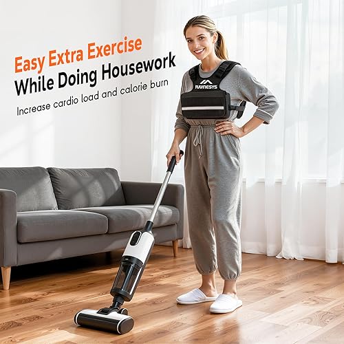 Miniatura 8 de Chaleco con peso ajustable para mujer, chalecos de peso de 1-12/1-20/1-30 libras con correa de hombro ajustable, 8 Ironsand, bolsillo grande, tira