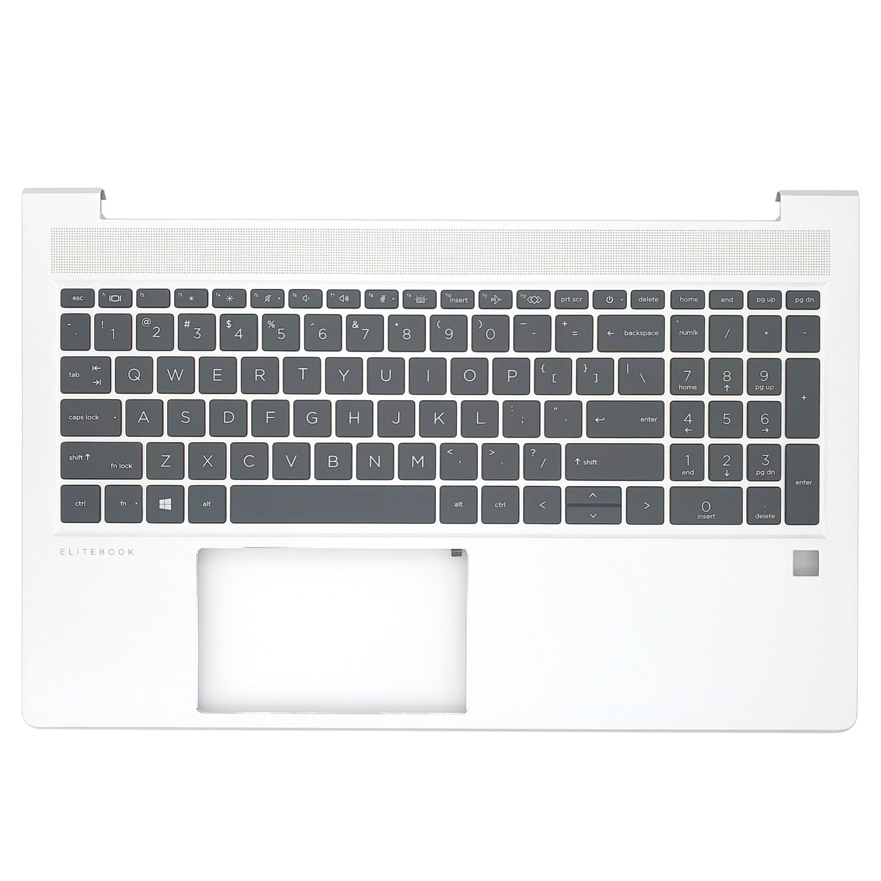 Jxjslp Replacement Upper Case Palmrest Backlit Keyboard Assembly for HP Elitebook 650 655 G9 15'' Notebook Top Cover N17712-001 Silver