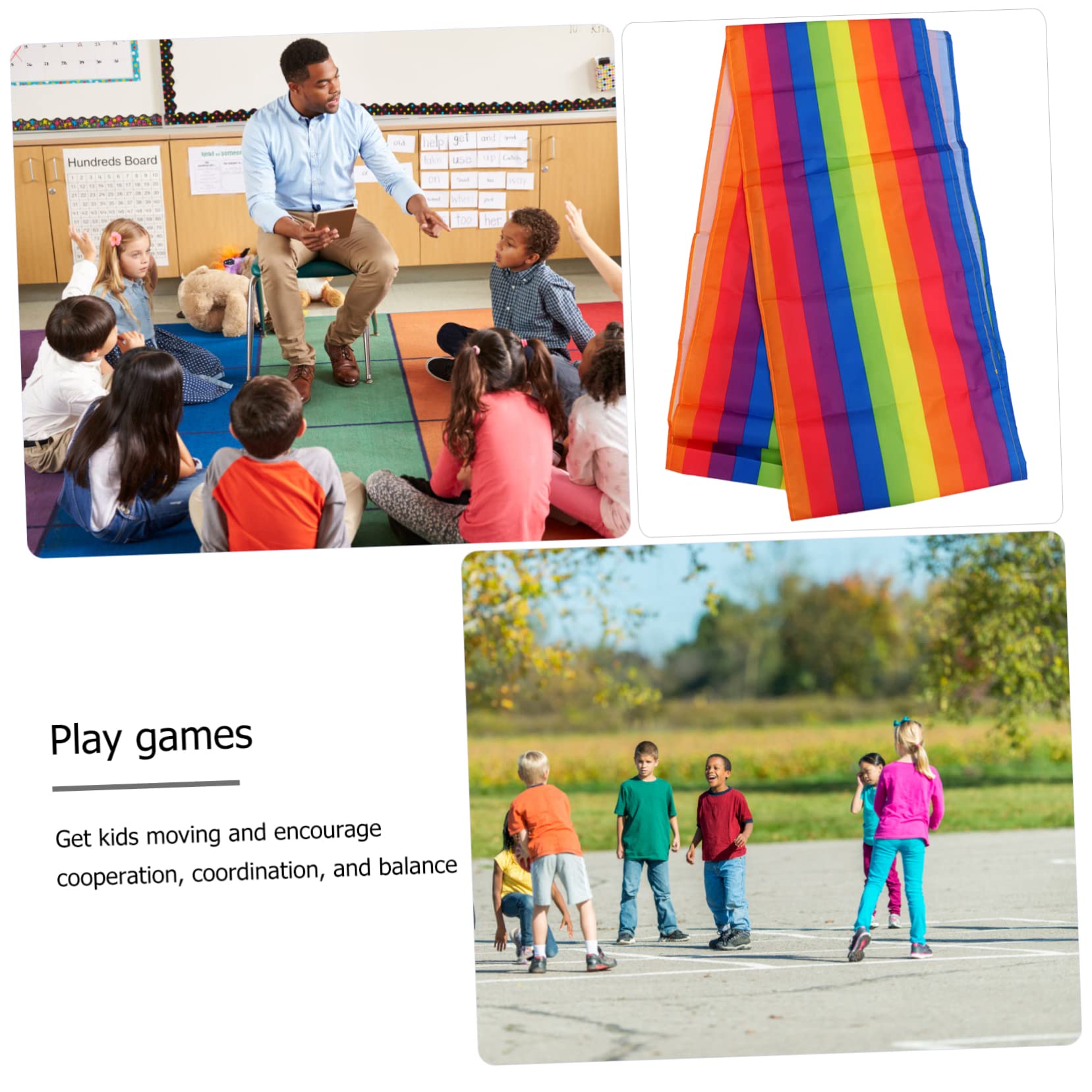 Toddmomy Teamspiele Laufmatte aus Oxford Stoff für Kinder und Eltern Fördert Kommunikation und Koordination bei Outdoor Aktivitäten und Gruppenspielen