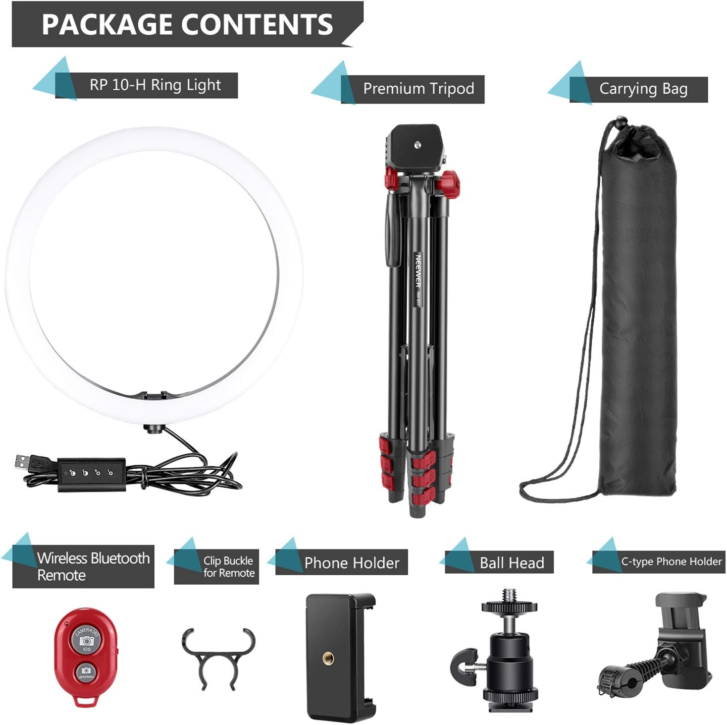 🛒 Crаzу Dеаlѕ Neewer 10-inch LED Ring Light Selfie Ring Light with Tripod Stand, 3 Light Modes Dimmable Ringlight with 54inches Tripod and Phone Holder for Live Streaming/Makeup/YouTube Blogging Video Shooting