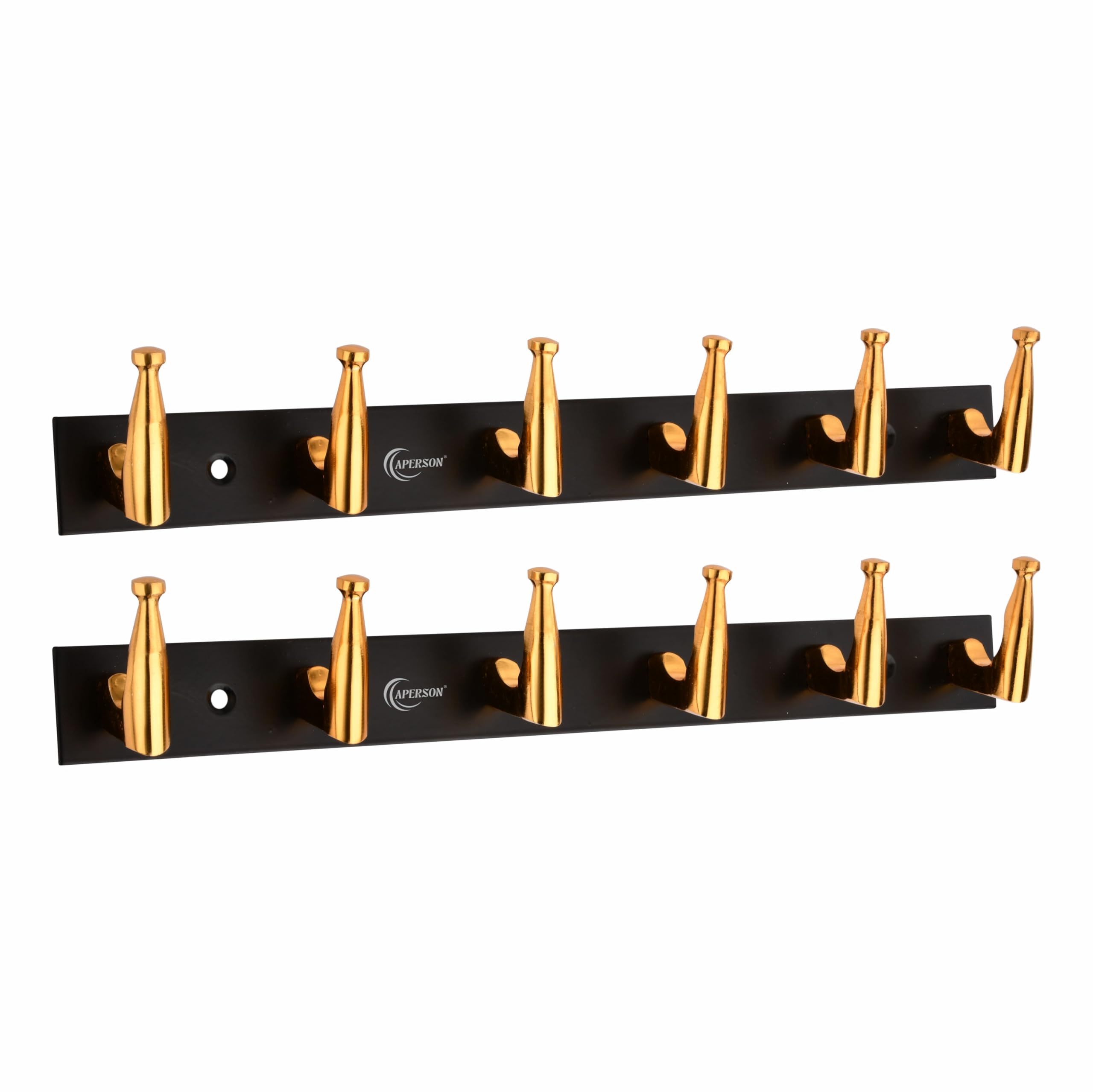 APERSON Premium Stainless Steel 6 Pin Antique Gold Cloth Hanger Wall Mounted Bathroom Cloth Hanger,Coth Wall Hook,Door Hooks Rail for Hanging Keys,Clothes,Towel (Pack of 2)-image-39