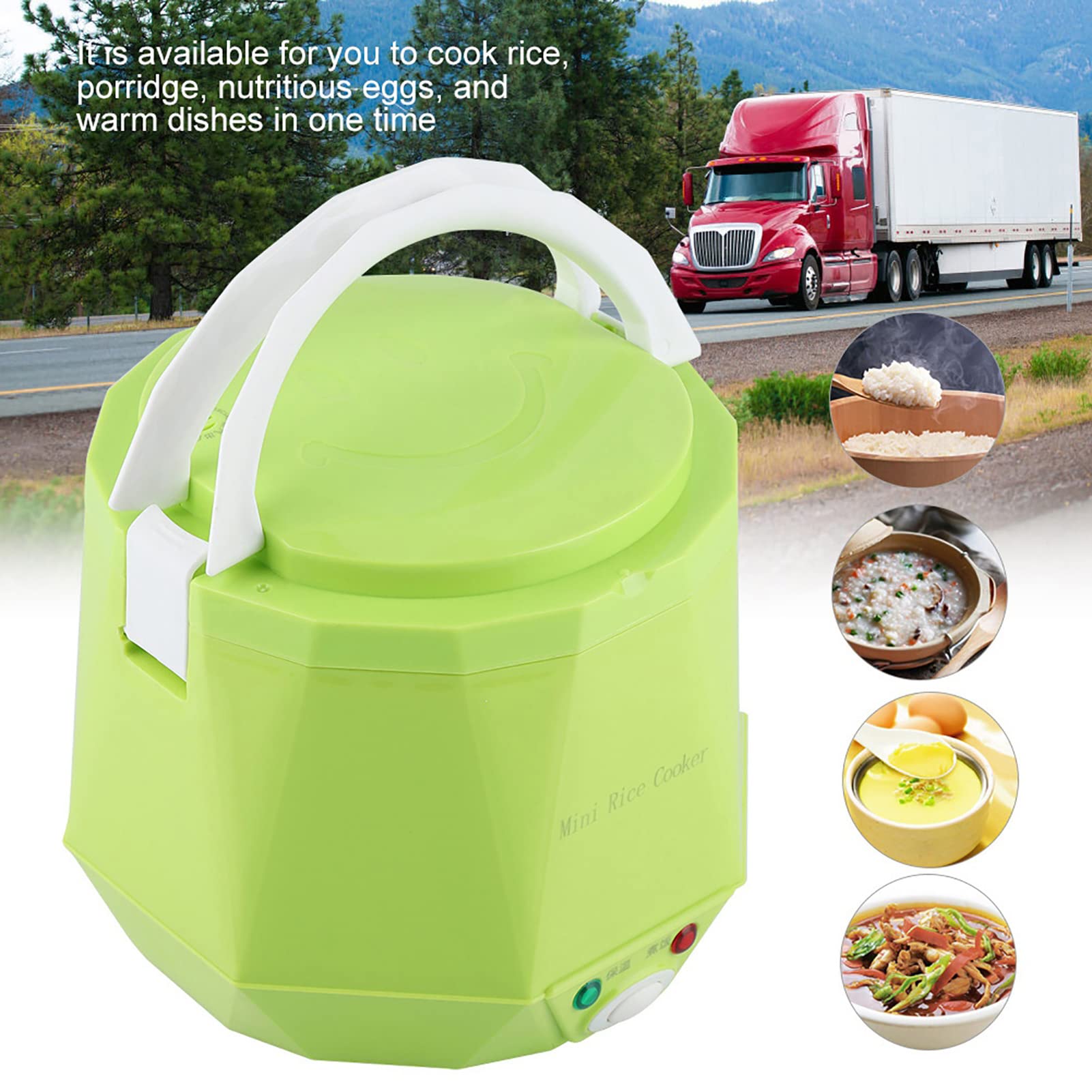 Elektryczne Urządzenie do Gotowania Ryżu 24 V 1,6 L 140 W (GREEN)
