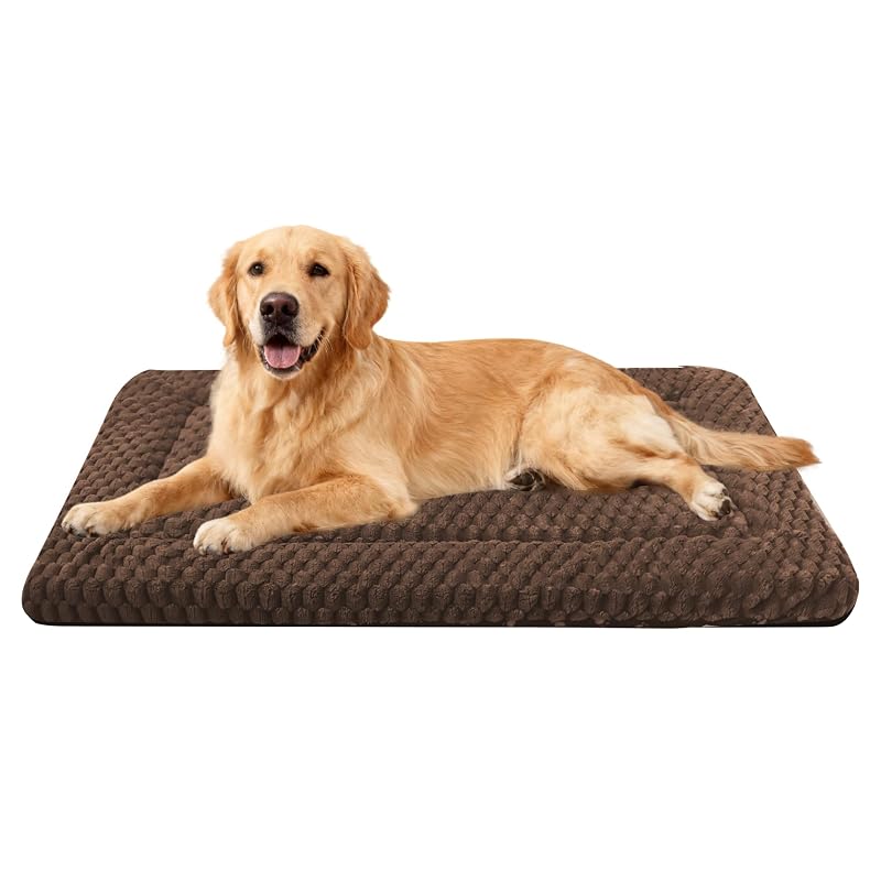 Cama Colchonete Reversível para Cães e Gatos pobopobo, Lavável e Antiderrapante, Tamanho Grande (L), 88,9 x 58,42 x 3,81 cm