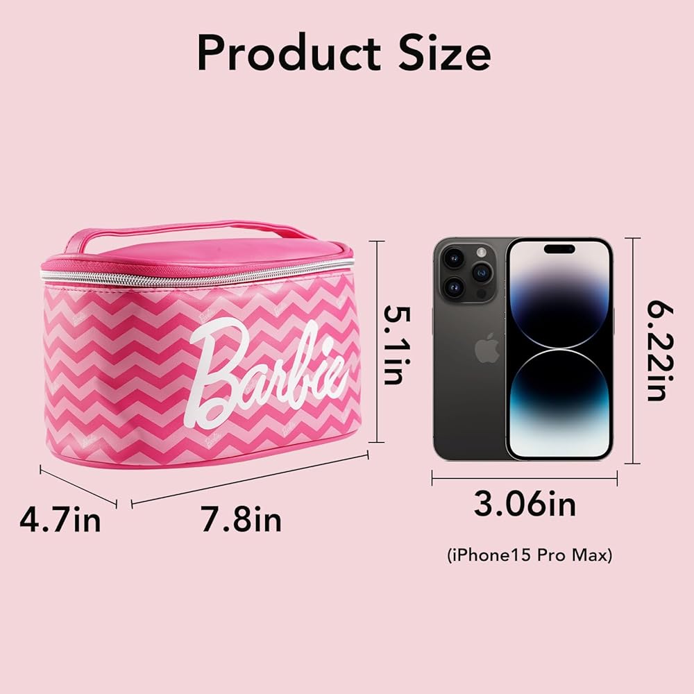 Miniso×Barbie スーツケース型大容量収納ポーチ Amazon.com: MINISO Travel Storage Bags for Clothes - Barbie