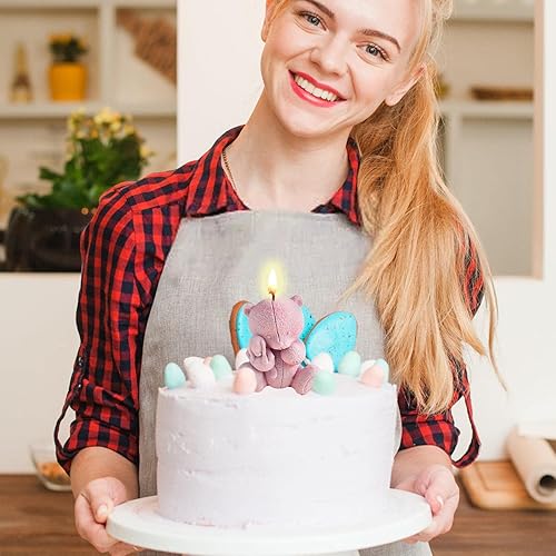 Miniatura 7 de Naysku Molde de silicona para velas de oso 3D molde de jabón de oso encantador molde de resina de oso para bricolaje hecho a mano velas de jabón