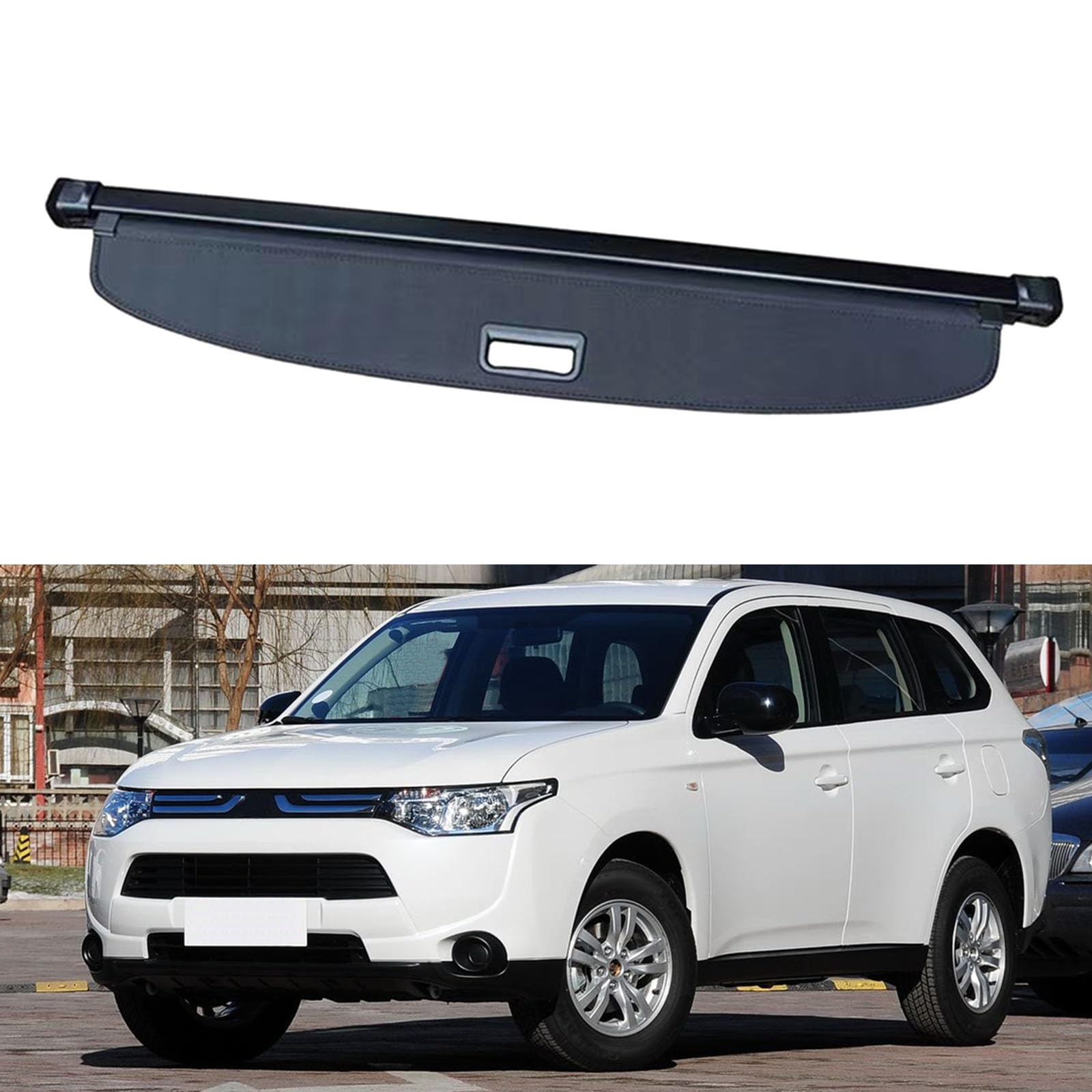 SXLGDW Car Retractable Rear Trunk Parcel Shelf,Compatible with Mitsubishi Outlander(2.0L) 2013-2022,Car parts