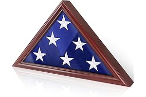 Flag Memorial Display Case for 5' x 9.5' Burial Flag