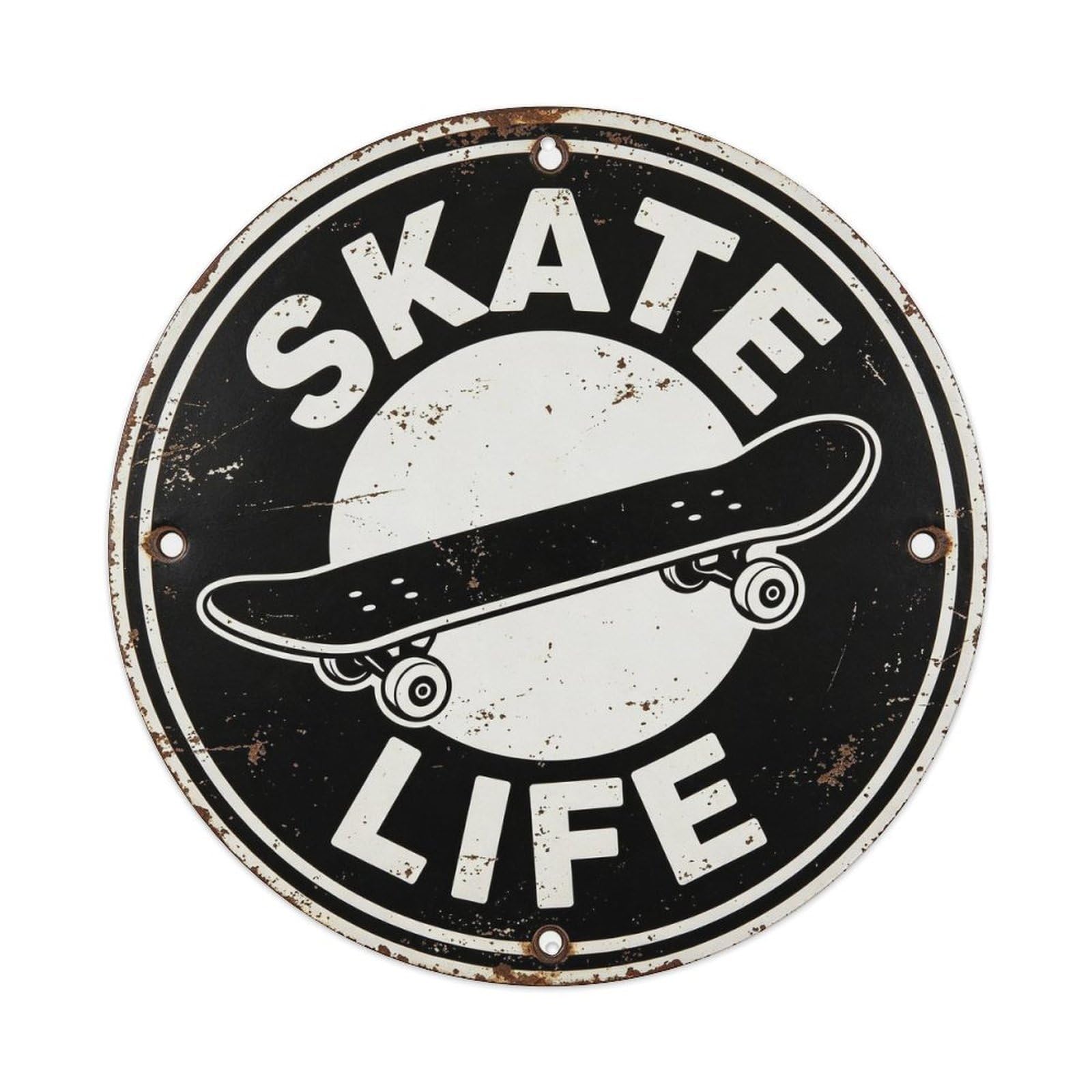 Skate Life Metal Tin Sign Plaque
