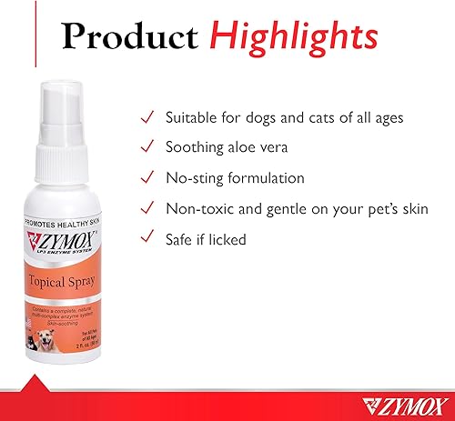 Miniatura 3 de Zymox - Aerosol para mascotas sin hidrocortisona, 2 onzas