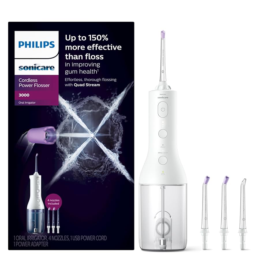 Amazon.com: Philips Sonicare Cordless Power Flosser 3000 + 2