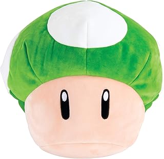 Club Mocchi- Mocchi- Nintendo Super Mario Plush - 1Up Mushroom Plushie - Collectible Squishy Plushies - 15 Inch