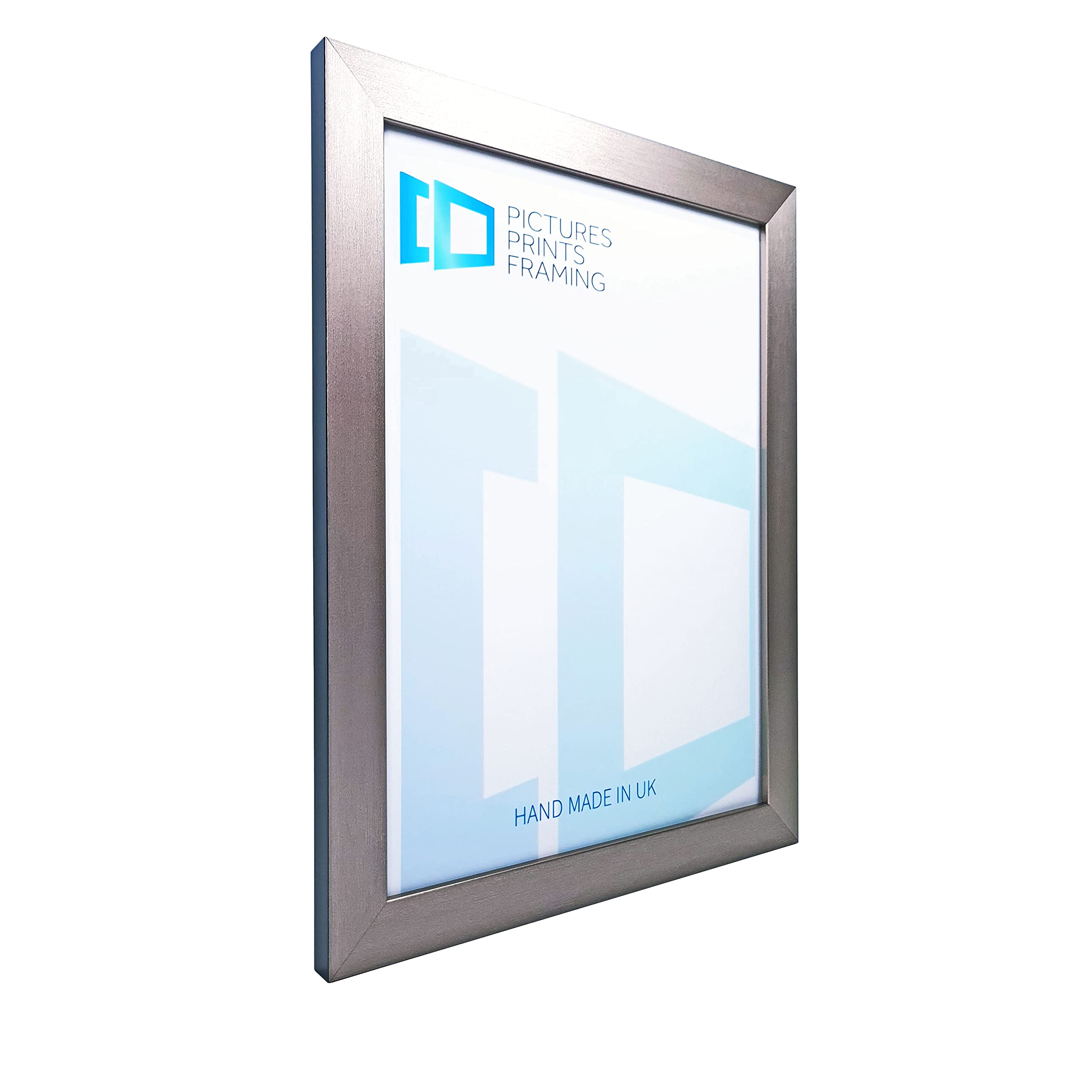 Pictures Prints Framing Dark Silver Photo/Picture Frame To Fit Image Size 11X13 Inches With Perspex
