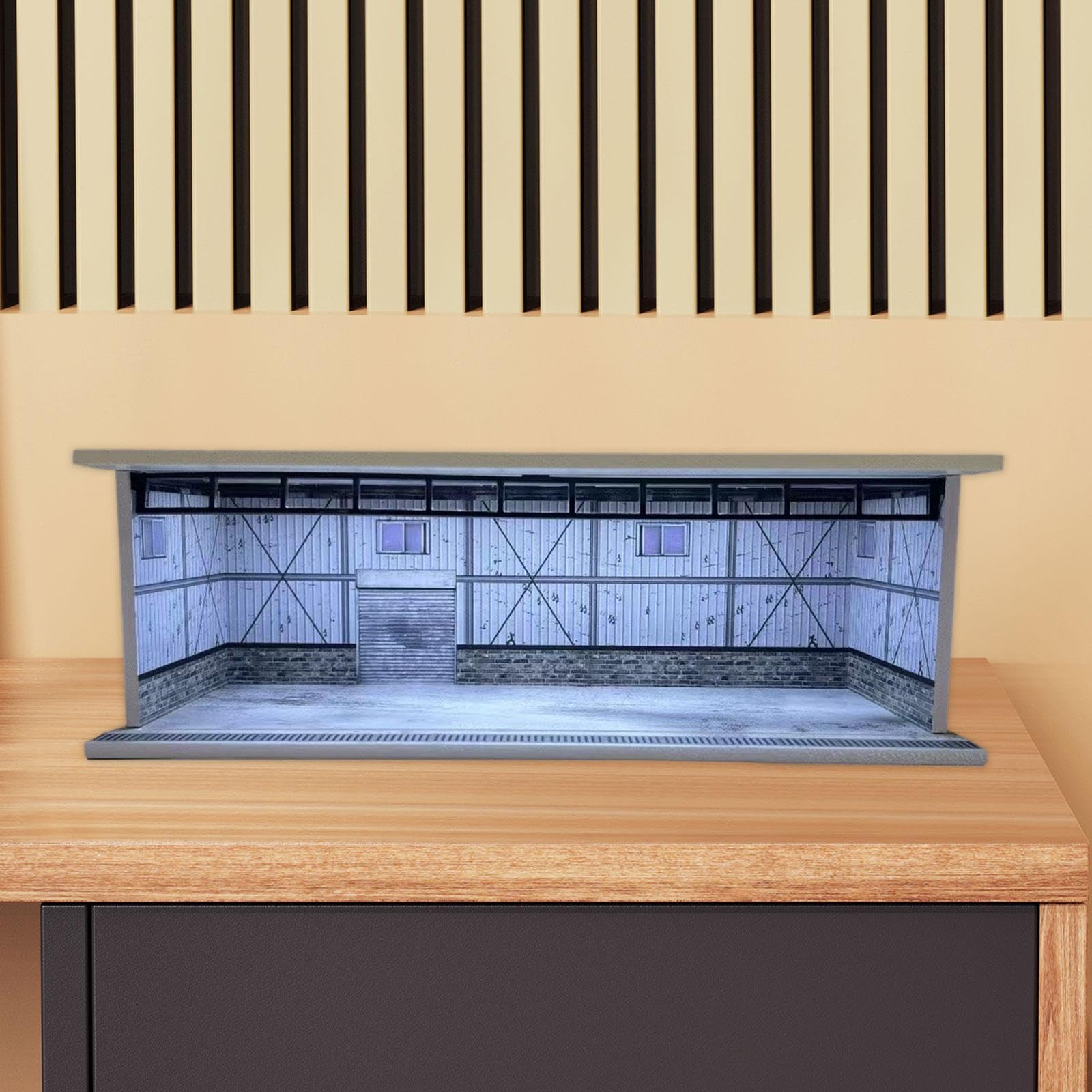 Vetrina/Scatola Portaoggetti per Modellini di Auto in 1:64, Modellini da Garage, Diorami, Oggetti di Scena per Foto, Decorazioni, Articoli, Style C