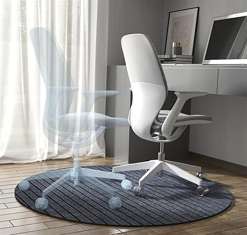Vista 49 de Tapete redondo para silla de oficina para suelo de madera dura, computadora y juegos, tapete protector de suelo, tapete de protección de azulejos