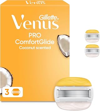 Gillette Venus Pro ComfortGlide Razor Blade Refills for Women, 3 Count
