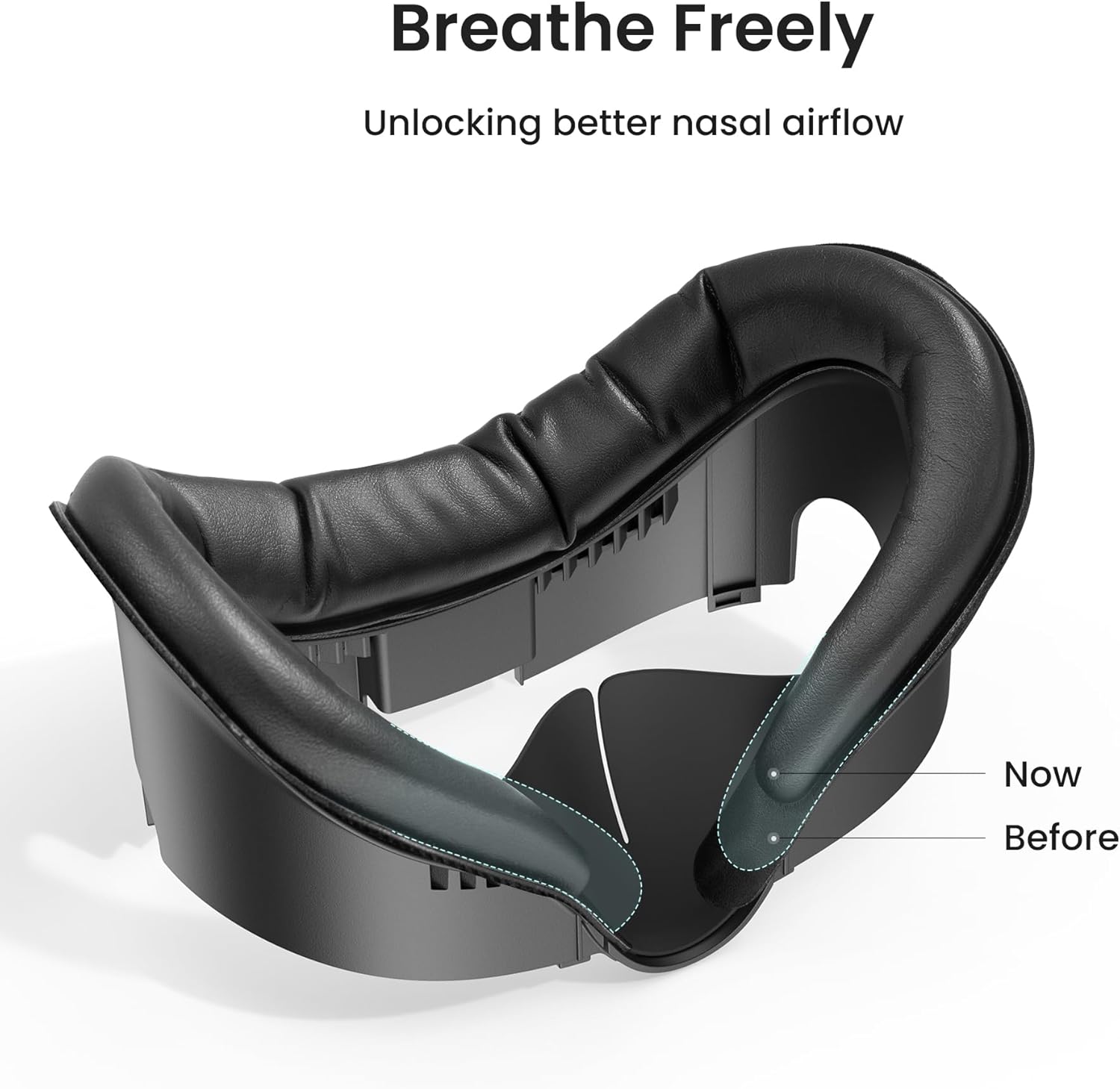 KIWI design V3 Facial Interface,2 Face Pads Compatible with Meta/Oculus Quest 3 Accessories, NOT for Quest 3S - Image 5