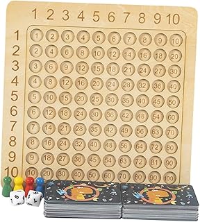 Toyvian Mesa De Multiplicação Jogo De Multiplicação De Madeira Jogo De Tabuleiro De Matemática De Madeira Tabuleiro De Multiplicação De Madeira Tabuleiro De Xadrez Jogos De Matemática