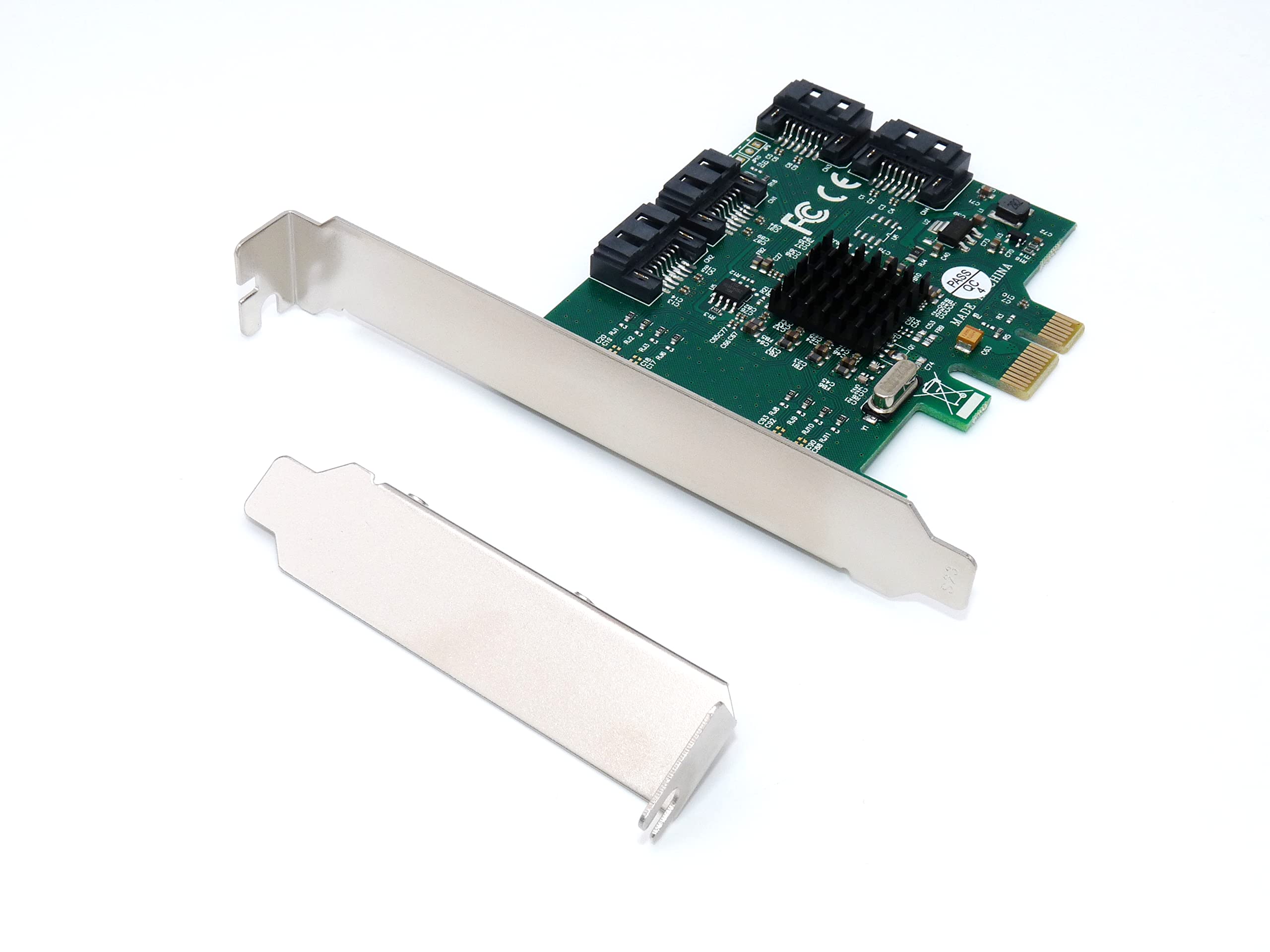 Tbest Carte D'extension SATA3.0 PCIe Vers 6 Ports Disque Dur 6G