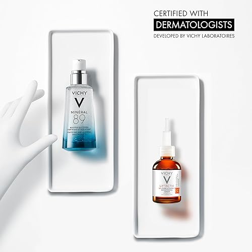 Miniatura 6 de Vichy Mineral 89 Booster, Pure Hyaluronic Acid Serum for Face with Polyglutamic Acid for Skin Barrier Repair, Plumps & Hydrates, Lightweight