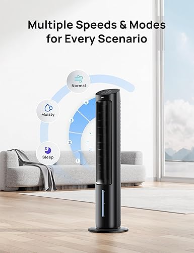 Miniatura 3 de Dreo Ventilador de aire acondicionado portátil, ventiladores de pie de 40 pulgadas que soplan aire frío, aire acondicionado portátil, enfriador de