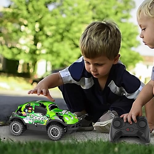 Miniatura 5 de GUOKAI Coches de control remoto para niños de 3, 4, 6, 7, 8, Rc Drift Car con 3.9 miH, carcasa colorida para hacer tu propio kit de coche RC de 2.4