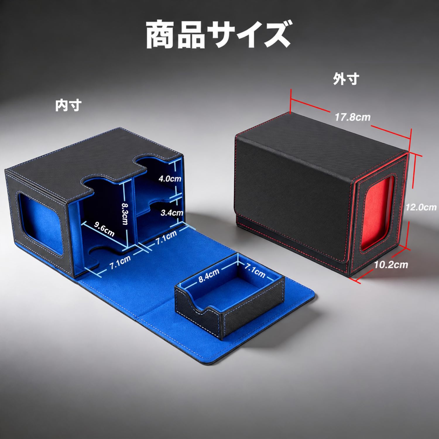 Amazon.co.jp: Venssu デッキケース トレカケース カードディスプレイ