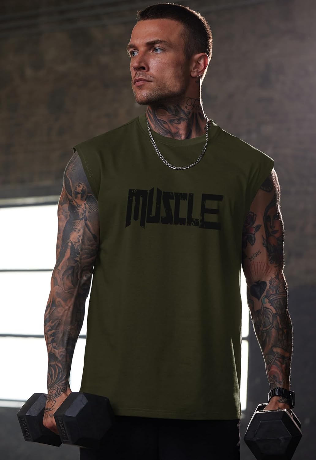 Men Graphic Muscle Tank Top Gym Workout Summer Casual Sleeveless Shirts (S-XXL) - Image 2