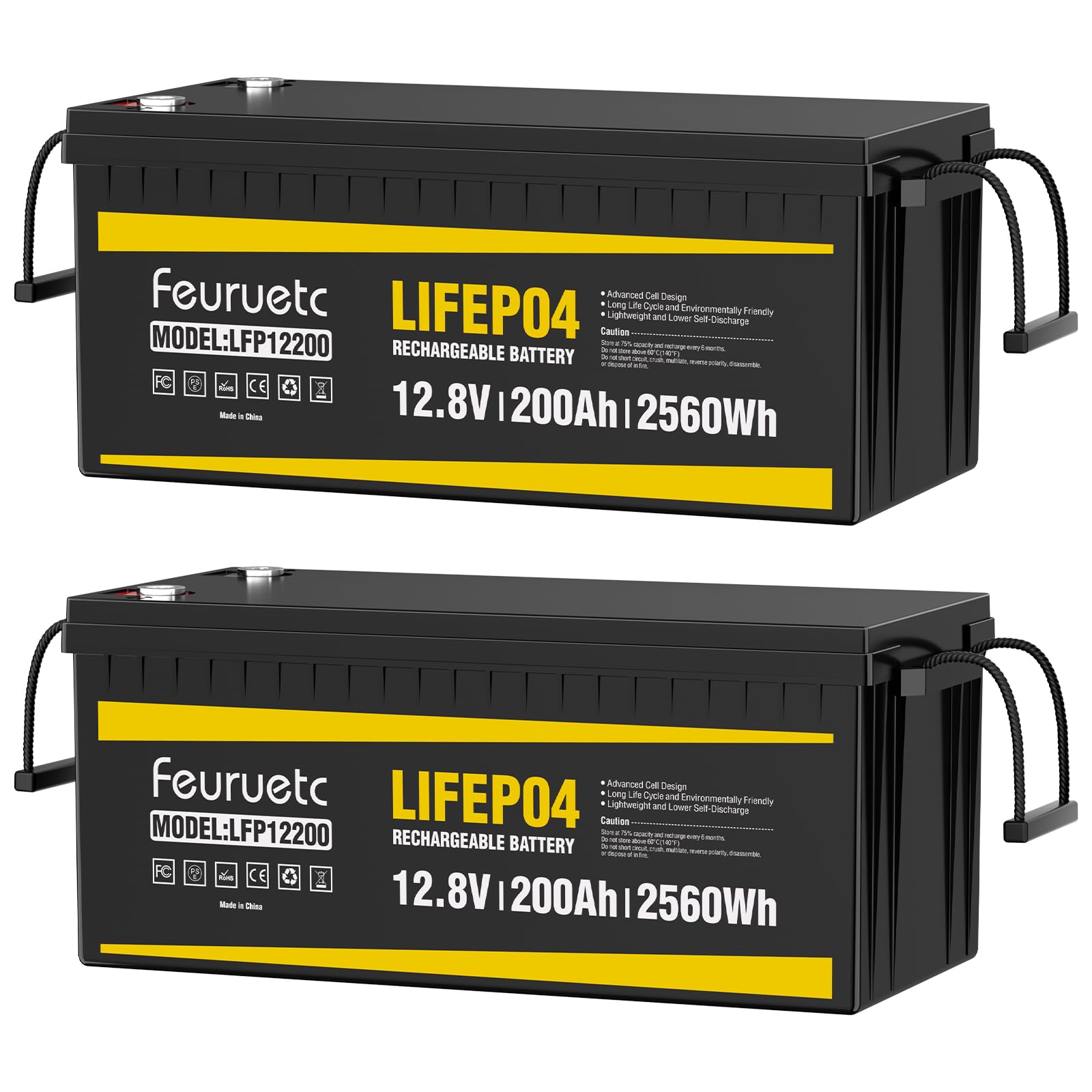 Amazon.com: Feuruetc 12V 200Ah Lithium LiFePO4 Battery Amazon.com: Feuruetc 12V 200Ah Lithium LiFePO4 Battery