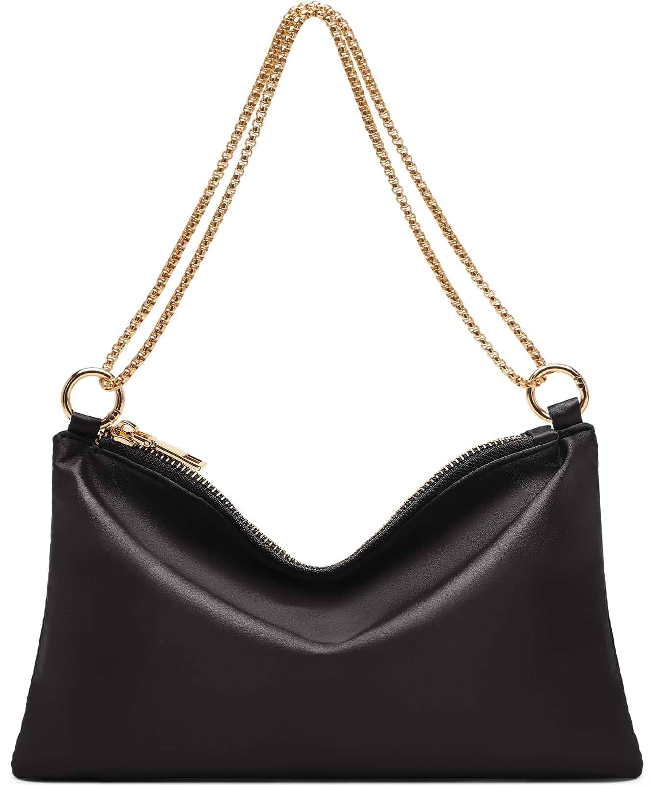 oscaurt Women's Evening Handbag Satin Shoulder Bag Purse for Prom Engagement Cocktail Party Wedding