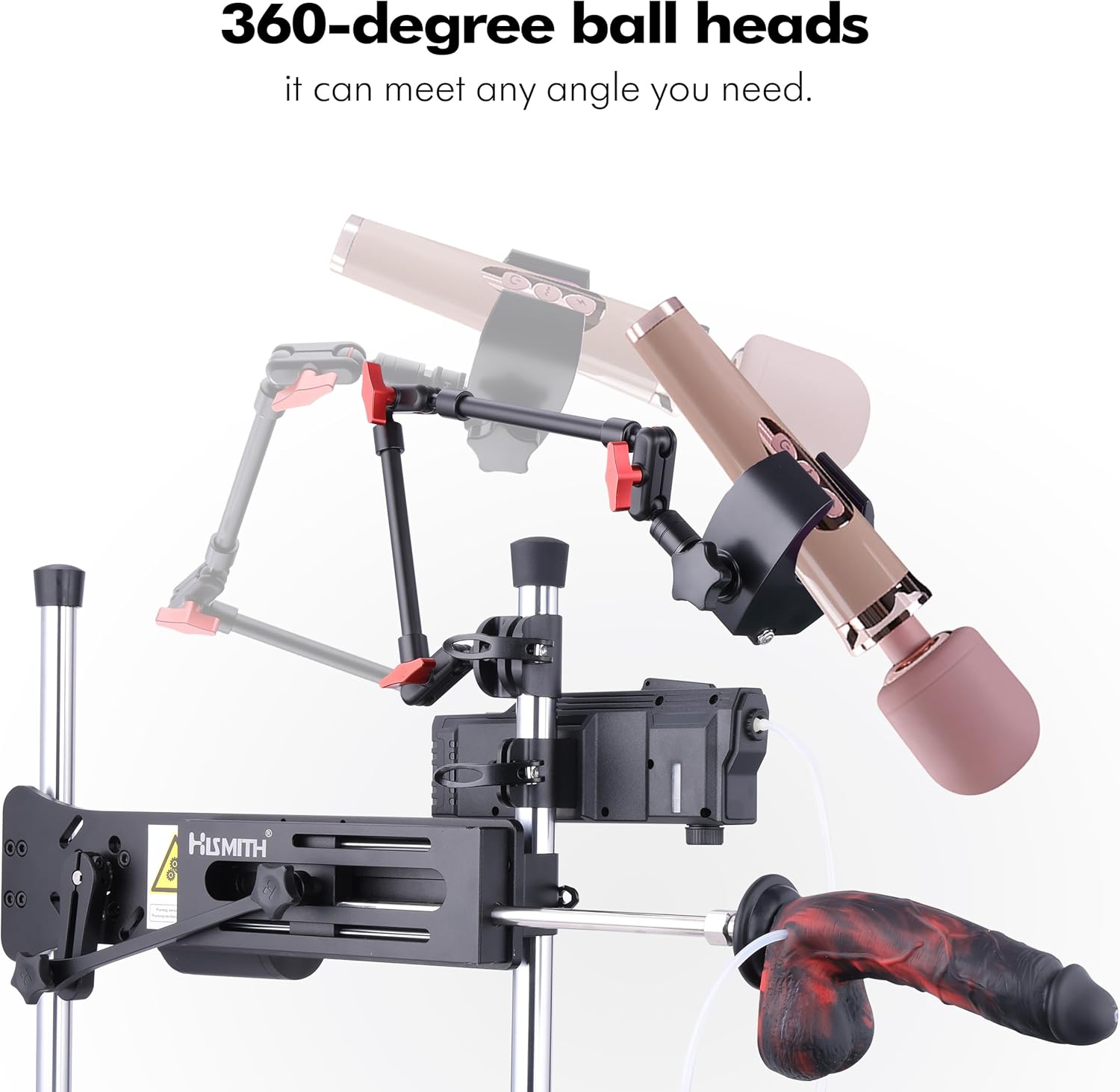 Hismith Clamp, Universal Adjustable Clamp for Vibrator or Massager