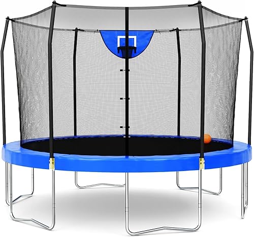 Miniatura 7 de Skywalker Trampolines Jump N Dunk Trampoline with Enclosure Net 8FT 12FT 15FT - Basketball Trampoline