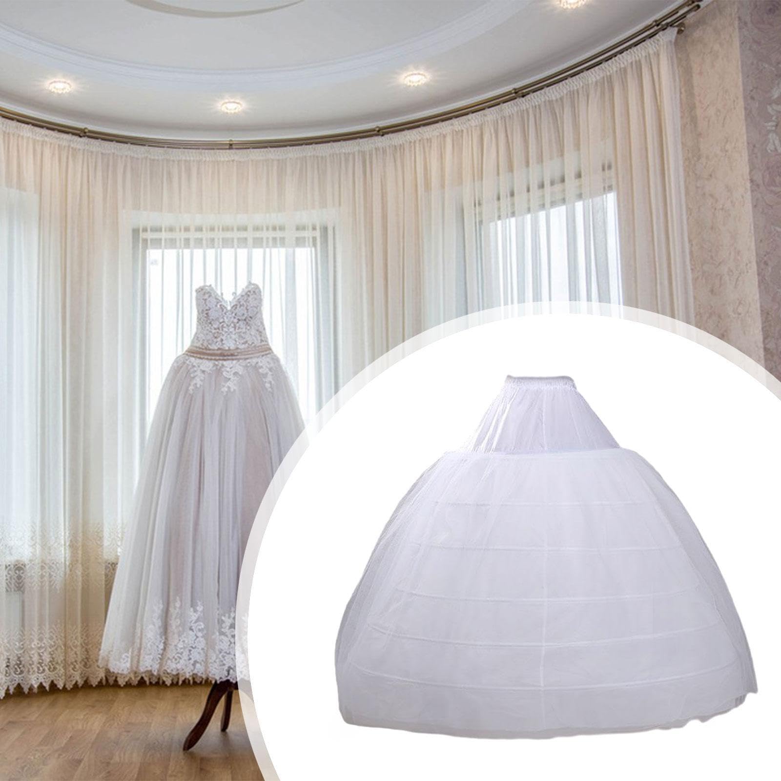 6 Reifrock aus Tüll, Unterrock für Damen, Krinoline, formt Kleider für besondere Anlässe, Vintage Kostüm, Tutu, Tüllunterrock