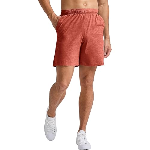 Hanes Mens Originals Pull-On Jersey Shorts, Lightweight Tri-Blend Shorts With Pockets