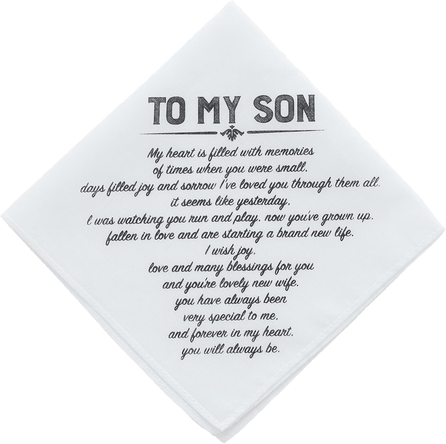 (Ivory 3-TO MY DAD) - Wishprom To My Dad Hankie