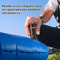 Vista 6 de Mini Air Pump - Portable Electric Air Pump with 3-Mode LED Light & Magnetic Base, Includes 5 Nozzles, Ideal for Camping, Air Bed, and Travel Gear