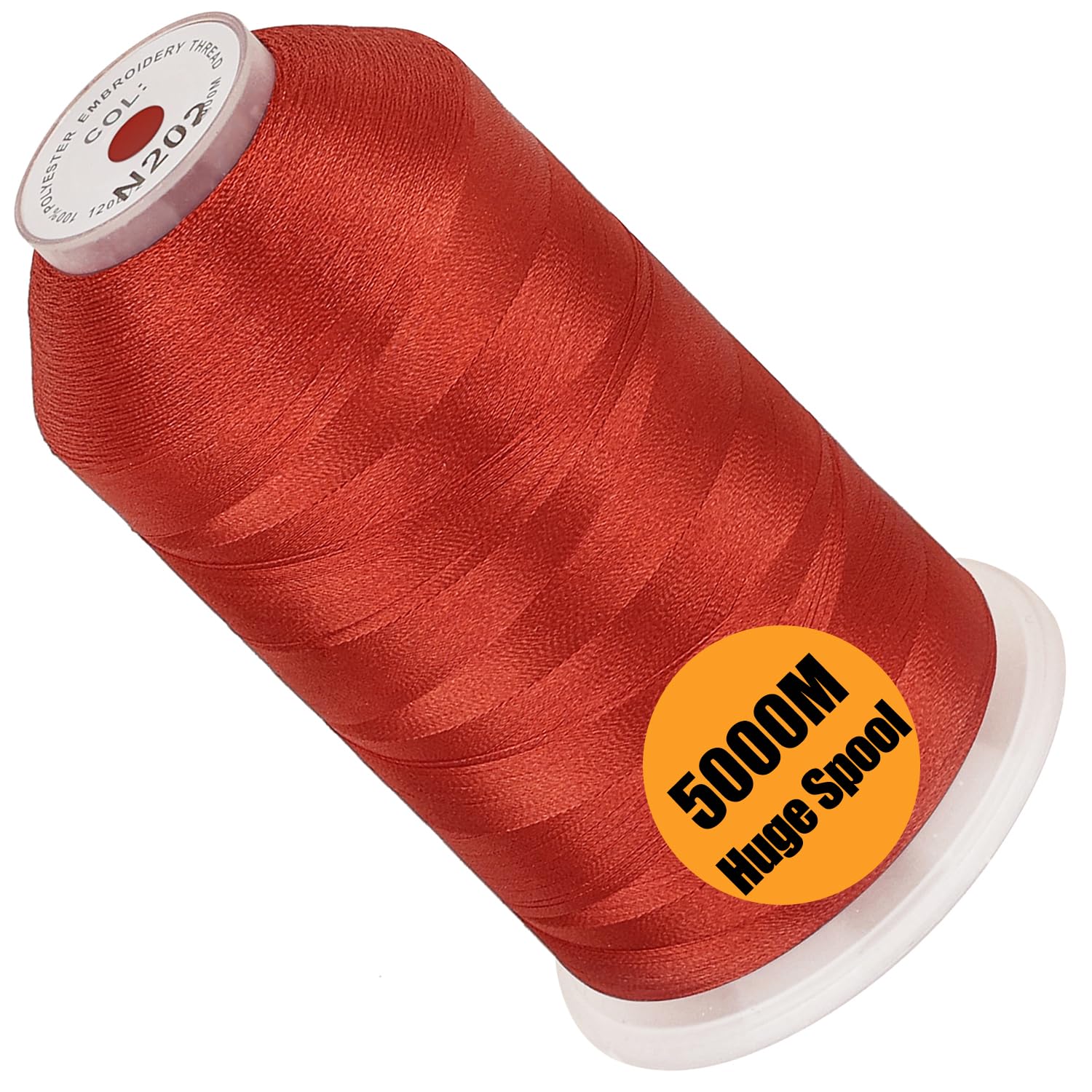 New brothread Huge Spool Embroidery Thread - Vermilion Fits Janome Color