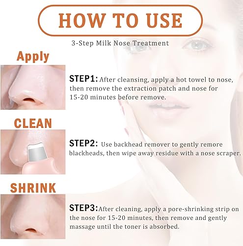 Miniatura 5 de Herramientas de eliminación de puntos negros, raspador de nariz para puntos negros, rascador de poros limpios, herramienta de limpieza profunda