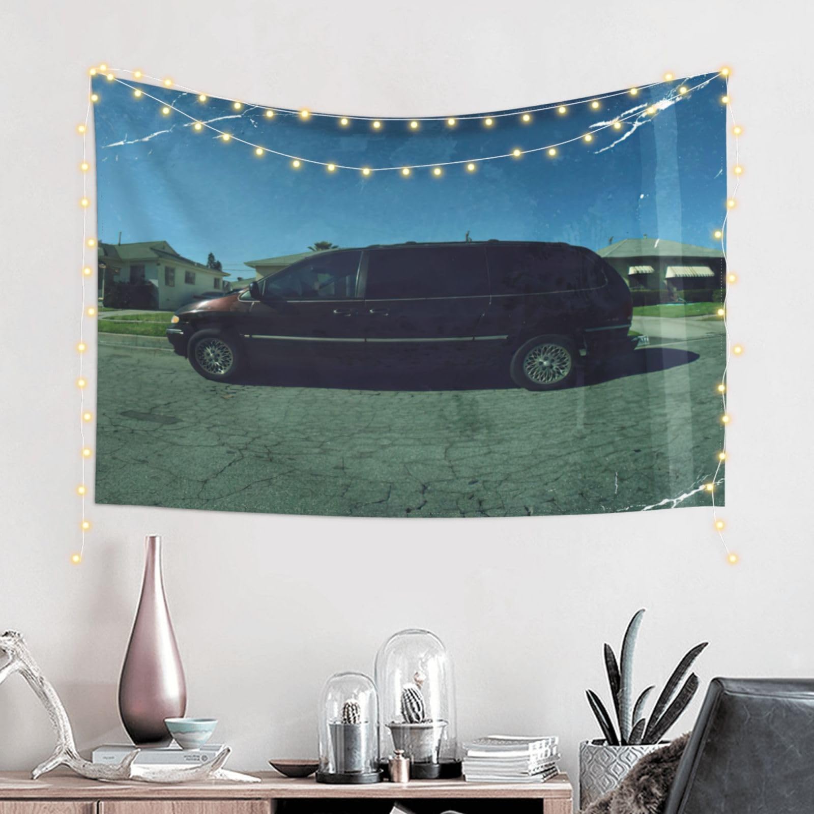 Kendrick Rapper Lamar Singer Good Kid M.A.A.D City Tapestry Art Wall Hanging For Room Aesthetic Tapestries Room Decor For Bedroom Dorm Living Room 60x40inch