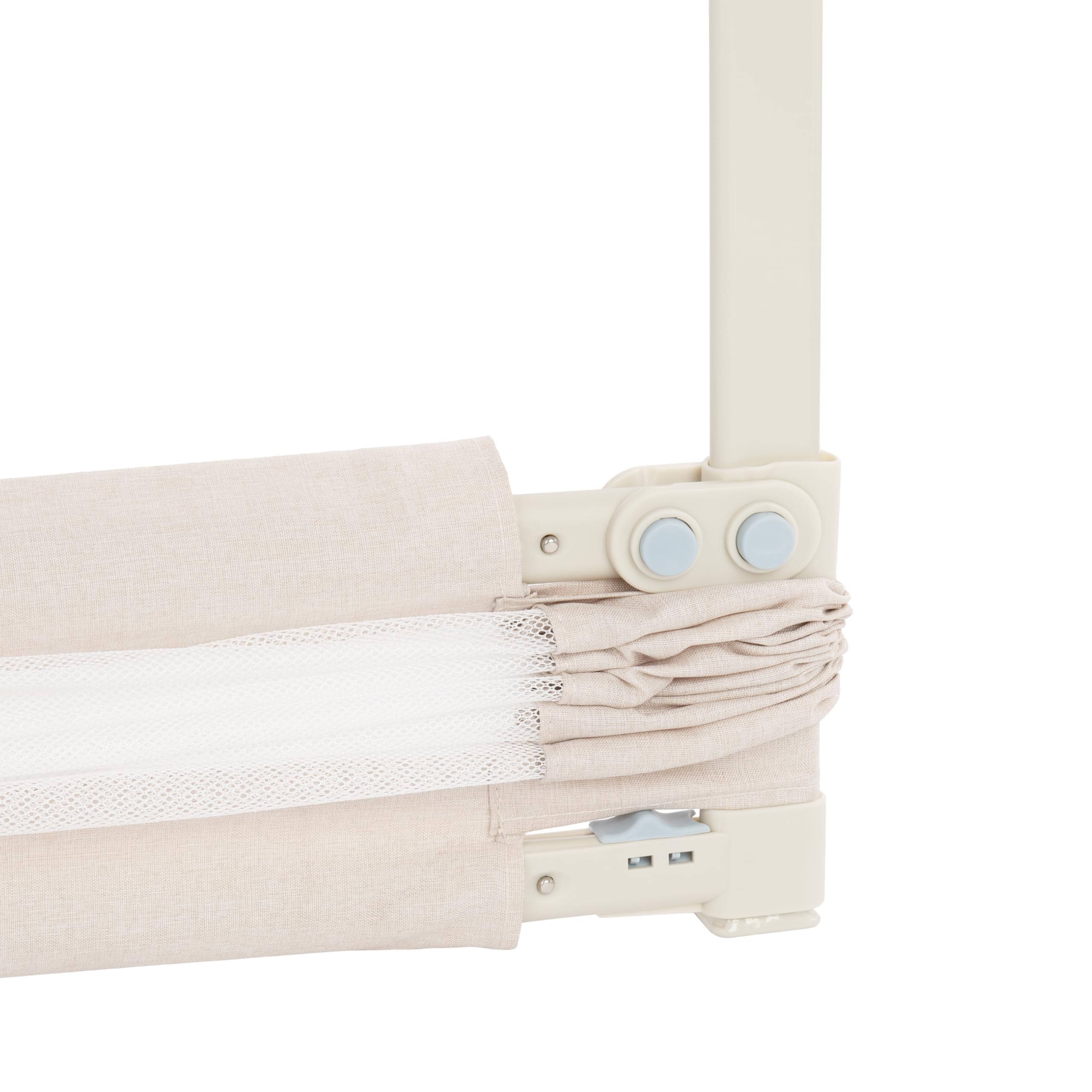 Primabobo Bettgitter Set 3 Stück Beige – 2X 200 cm + 1x 160 cm – Rausfallschutz Kinderbett, Sicheres Bettgitter, Bettschutz Komplettset